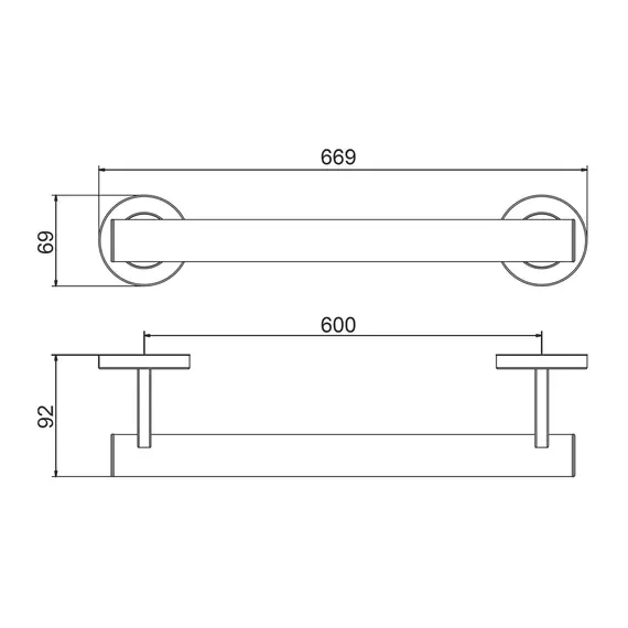 Прямой полотенцедержатель Gappo G8106-6, изображение 2