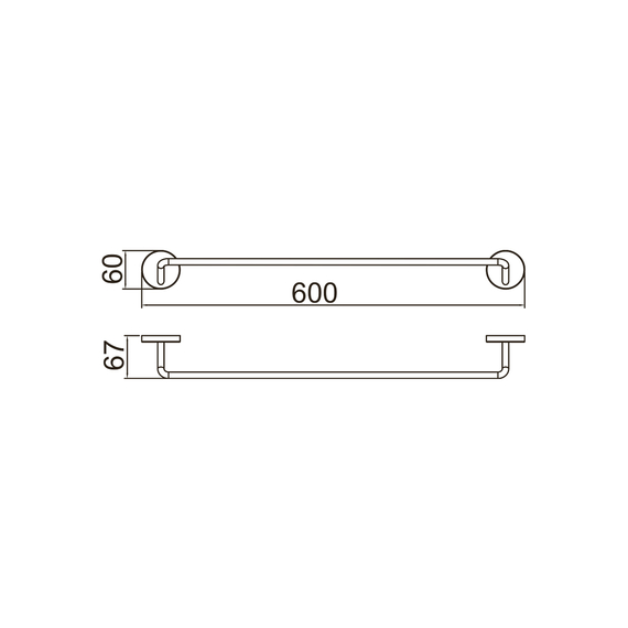 Полотенцедержатель Gappo G30701-6
