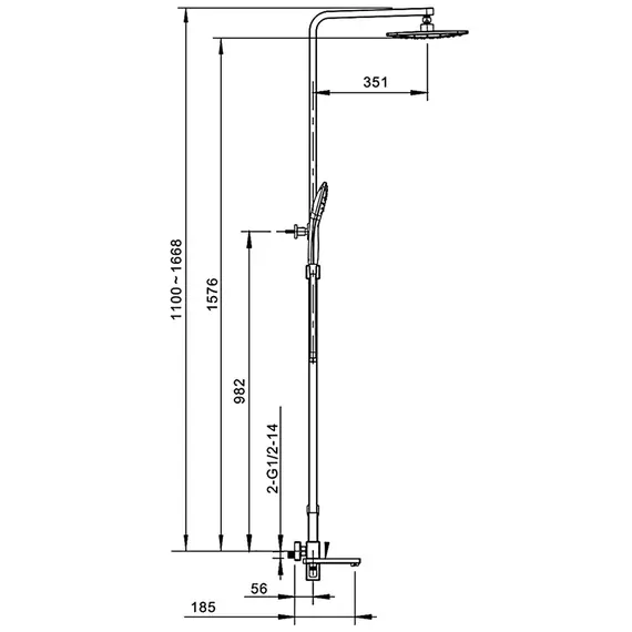 Душевая система с тропическим душем и смесителем Gappo G2417-9, изображение 19 Душевая система с тропическим душем и смесителем Gappo G2417-9, изображение 19