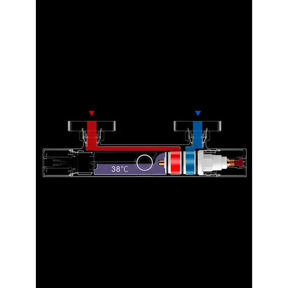 Душевая система с тропическим душем и термостатом Gappo G2491, Название цвета: Хром, изображение 9 Душевая система с тропическим душем и термостатом Gappo G2491, Название цвета: Хром, изображение 9