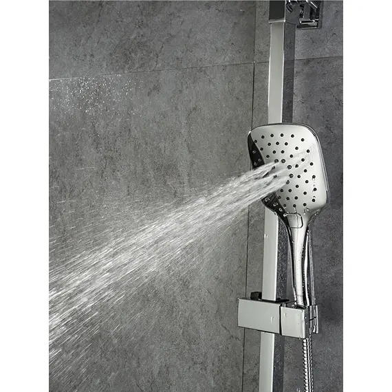 Душевая система с тропическим душем и термостатом Gappo G2491, Название цвета: Хром, изображение 4 Душевая система с тропическим душем и термостатом Gappo G2491, Название цвета: Хром, изображение 4