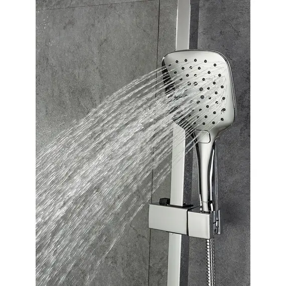 Душевая система с тропическим душем и термостатом Gappo G2491, Название цвета: Хром, изображение 2 Душевая система с тропическим душем и термостатом Gappo G2491, Название цвета: Хром, изображение 2