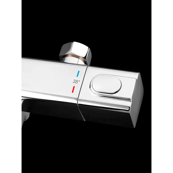 Душевая система с тропическим душем и термостатом Gappo G2491, Название цвета: Хром, изображение 7 Душевая система с тропическим душем и термостатом Gappo G2491, Название цвета: Хром, изображение 7