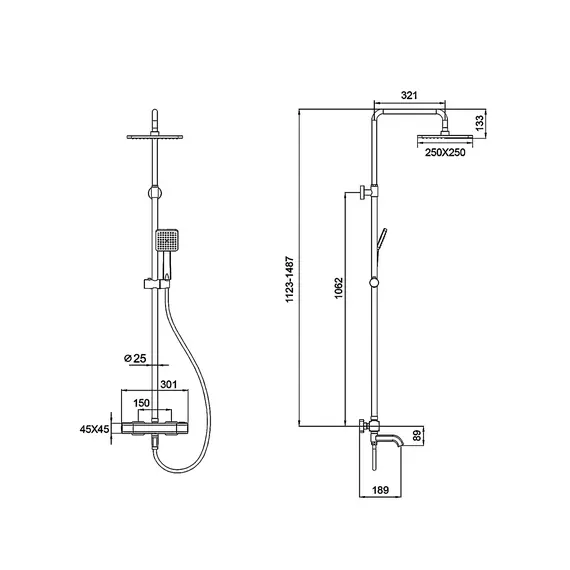 Душевая система с тропическим душем и термостатом Gappo G2491, Название цвета: Хром, изображение 11 Душевая система с тропическим душем и термостатом Gappo G2491, Название цвета: Хром, изображение 11