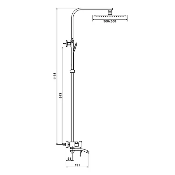 Душевая система с тропическим душем и смесителем Gappo G2407-11, изображение 9 Душевая система с тропическим душем и смесителем Gappo G2407-11, изображение 9