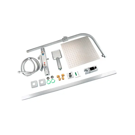 Душевая система с тропическим душем и термостатом Gappo G2407-40, изображение 12 Душевая система с тропическим душем и термостатом Gappo G2407-40, изображение 12