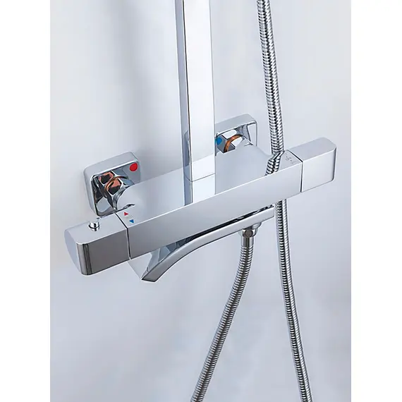 Душевая система с тропическим душем и термостатом Gappo G2407-40, изображение 8 Душевая система с тропическим душем и термостатом Gappo G2407-40, изображение 8