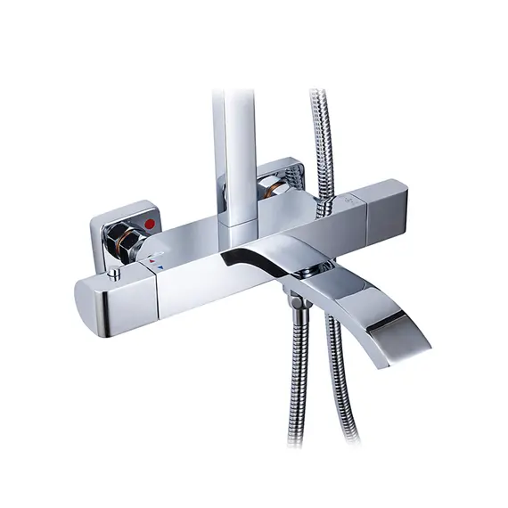 Душевая система с тропическим душем и термостатом Gappo G2407-40, изображение 9 Душевая система с тропическим душем и термостатом Gappo G2407-40, изображение 9