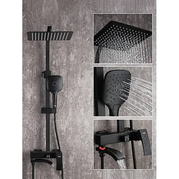 Душевая система с тропическим душем и смесителем Gappo G2407-6, изображение 2 Душевая система с тропическим душем и смесителем Gappo G2407-6, изображение 2