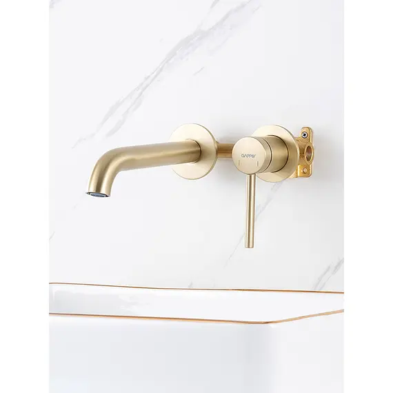 Настенный смеситель для накладной раковины в ванну Gappo G1206-3, изображение 12