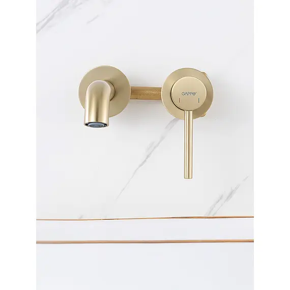Настенный смеситель для накладной раковины в ванну Gappo G1206-3, изображение 7