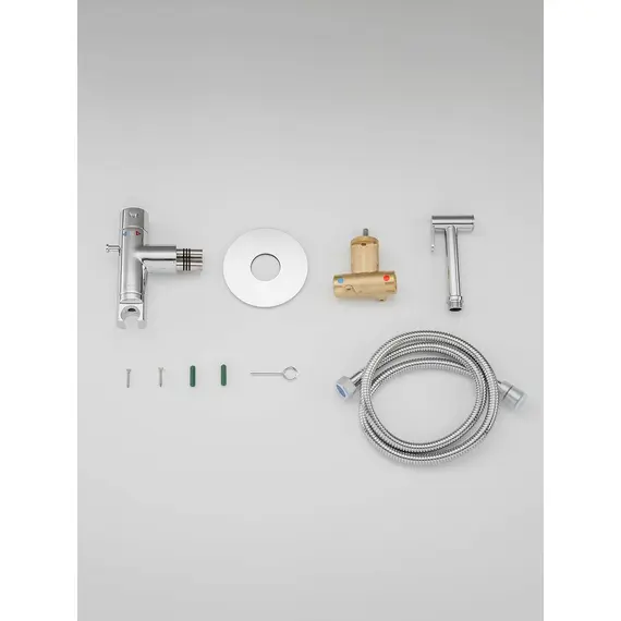 Термостатический гигиенический душ со смесителем для биде Gappo G7290, изображение 9 Термостатический гигиенический душ со смесителем для биде Gappo G7290, изображение 9