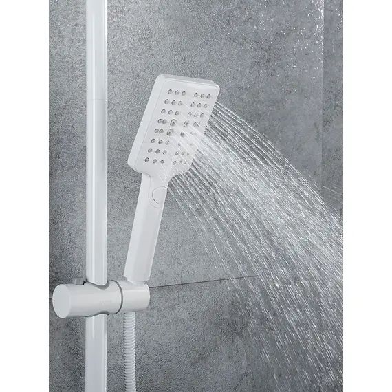 Душевая система с тропическим душем и термостатом Gappo G2491-8, Название цвета: Белый, изображение 5 Душевая система с тропическим душем и термостатом Gappo G2491-8, Название цвета: Белый, изображение 5