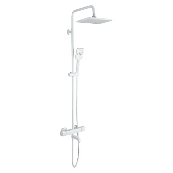 Душевая система с тропическим душем и термостатом Gappo G2491-8, Название цвета: Белый, изображение 11 Душевая система с тропическим душем и термостатом Gappo G2491-8, Название цвета: Белый, изображение 11