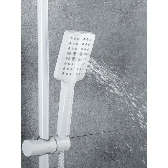 Душевая система с тропическим душем и термостатом Gappo G2491-8, Название цвета: Белый, изображение 6 Душевая система с тропическим душем и термостатом Gappo G2491-8, Название цвета: Белый, изображение 6