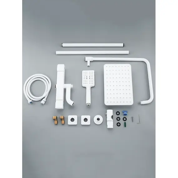 Душевая система с тропическим душем и термостатом Gappo G2491-8, Название цвета: Белый, изображение 10 Душевая система с тропическим душем и термостатом Gappo G2491-8, Название цвета: Белый, изображение 10
