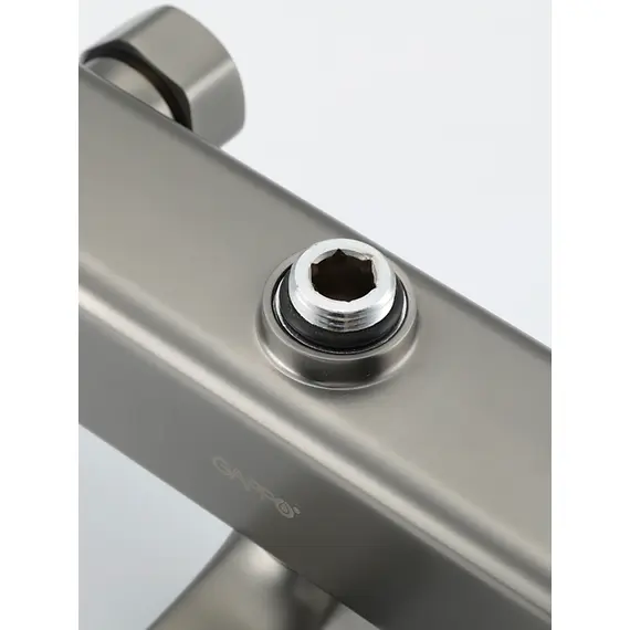 Душевая система с тропическим душем и термостатом Gappo G2491-9, Название цвета: Оружейная сталь, изображение 23 Душевая система с тропическим душем и термостатом Gappo G2491-9, Название цвета: Оружейная сталь, изображение 23