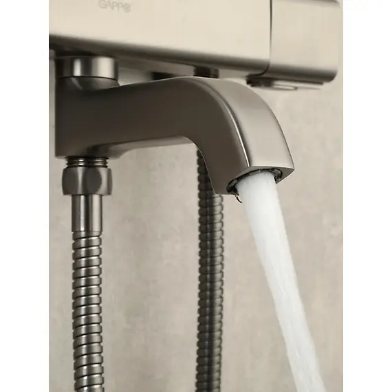 Душевая система с тропическим душем и термостатом Gappo G2491-9, Название цвета: Оружейная сталь, изображение 16 Душевая система с тропическим душем и термостатом Gappo G2491-9, Название цвета: Оружейная сталь, изображение 16