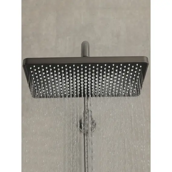 Душевая система с тропическим душем и термостатом Gappo G2491-9, Название цвета: Оружейная сталь, изображение 8 Душевая система с тропическим душем и термостатом Gappo G2491-9, Название цвета: Оружейная сталь, изображение 8