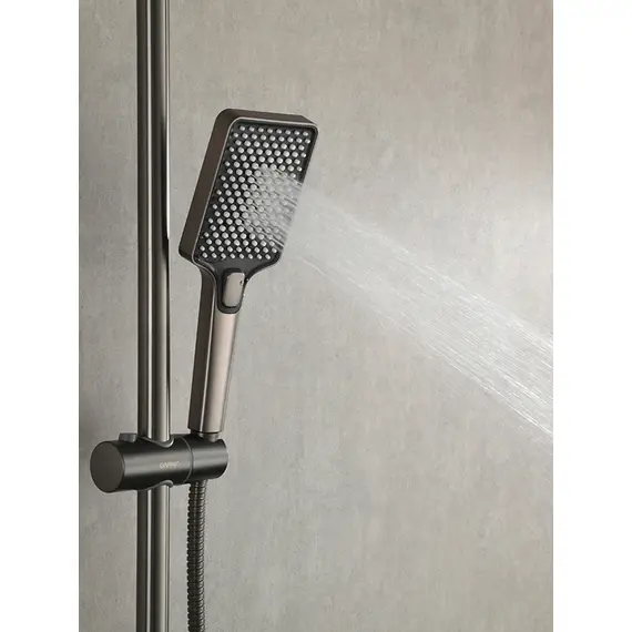 Душевая система с тропическим душем и термостатом Gappo G2491-9, Название цвета: Оружейная сталь, изображение 11 Душевая система с тропическим душем и термостатом Gappo G2491-9, Название цвета: Оружейная сталь, изображение 11