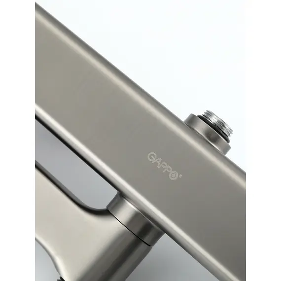 Душевая система с тропическим душем и термостатом Gappo G2491-9, Название цвета: Оружейная сталь, изображение 24 Душевая система с тропическим душем и термостатом Gappo G2491-9, Название цвета: Оружейная сталь, изображение 24