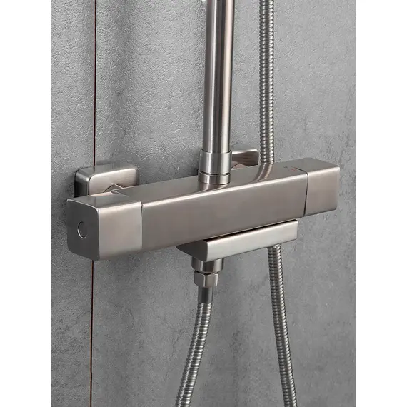 Душевая система с тропическим душем и термостатом Gappo G2499-40, изображение 4 Душевая система с тропическим душем и термостатом Gappo G2499-40, изображение 4