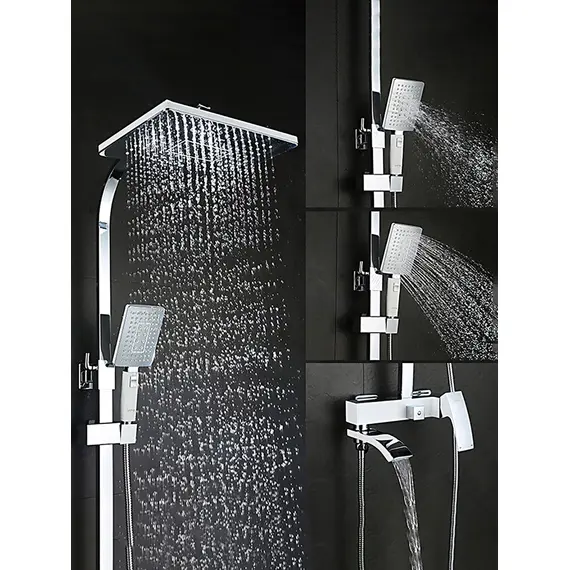 Душевая система с тропическим душем и смесителем Gappo G2407-8, изображение 2 Душевая система с тропическим душем и смесителем Gappo G2407-8, изображение 2