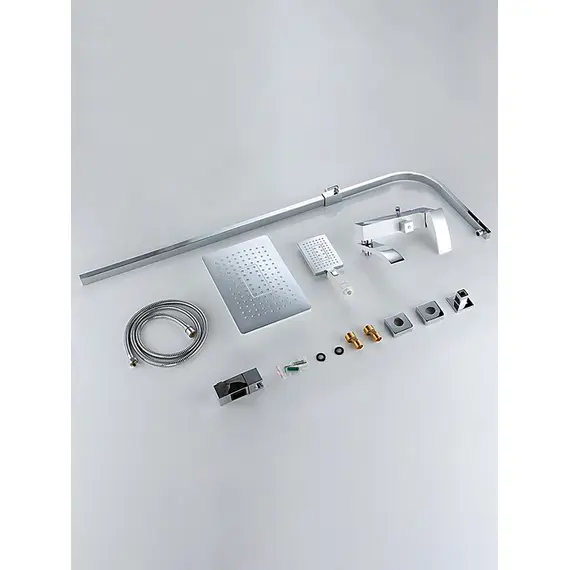 Душевая система с тропическим душем и смесителем Gappo G2407-8, изображение 13 Душевая система с тропическим душем и смесителем Gappo G2407-8, изображение 13