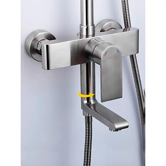 Душевая система с тропическим душем и смесителем Gappo G2499-20, изображение 4 Душевая система с тропическим душем и смесителем Gappo G2499-20, изображение 4