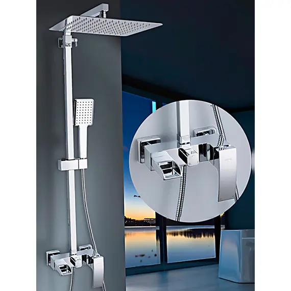 Душевая система с тропическим душем и смесителем Gappo G2407-20, изображение 5 Душевая система с тропическим душем и смесителем Gappo G2407-20, изображение 5