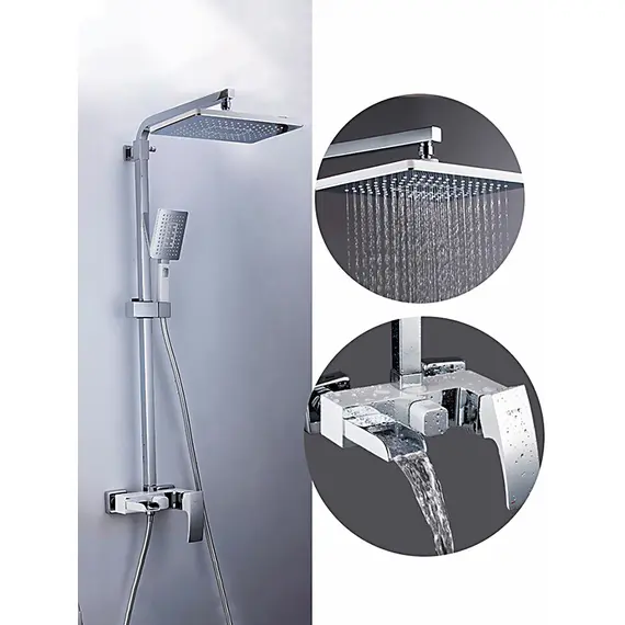 Душевая система с тропическим душем и смесителем Gappo G2407-20, изображение 7 Душевая система с тропическим душем и смесителем Gappo G2407-20, изображение 7