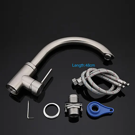 Высокий однорычажный смеситель для кухни на мойку Gappo G4099, изображение 3