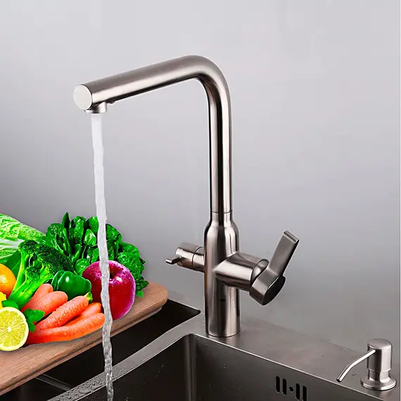 Высокий смеситель для кухни с фильтром для воды Gappo G4399-4, изображение 6