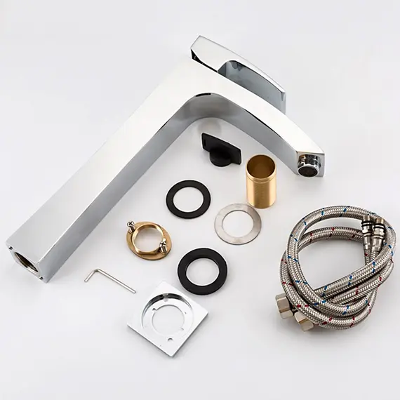 Высокий смеситель для накладной раковины в ванну Gappo G1007-18, изображение 7