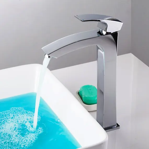 Высокий смеситель для накладной раковины в ванну Gappo G1007-11, изображение 4