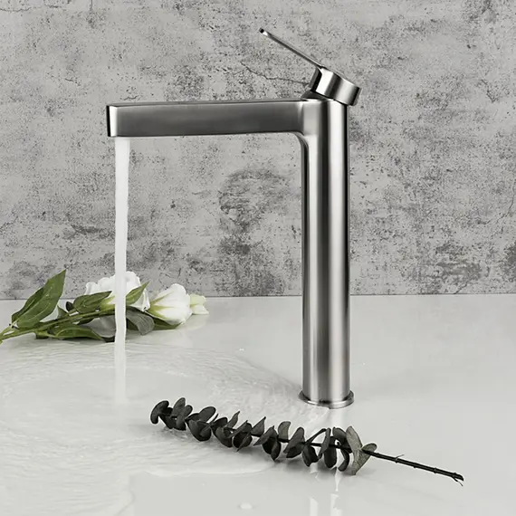 Высокий смеситель для накладной раковины в ванну Gappo G1099-32, изображение 6