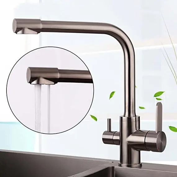 Высокий смеситель для кухни с фильтром для воды Gappo G4399-1, изображение 10