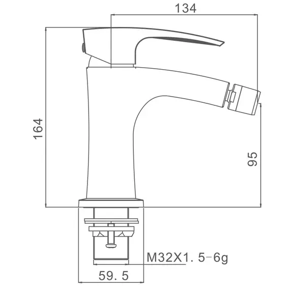 Смеситель для биде на унитаз Gappo G5007-8 Смеситель для биде на унитаз Gappo G5007-8