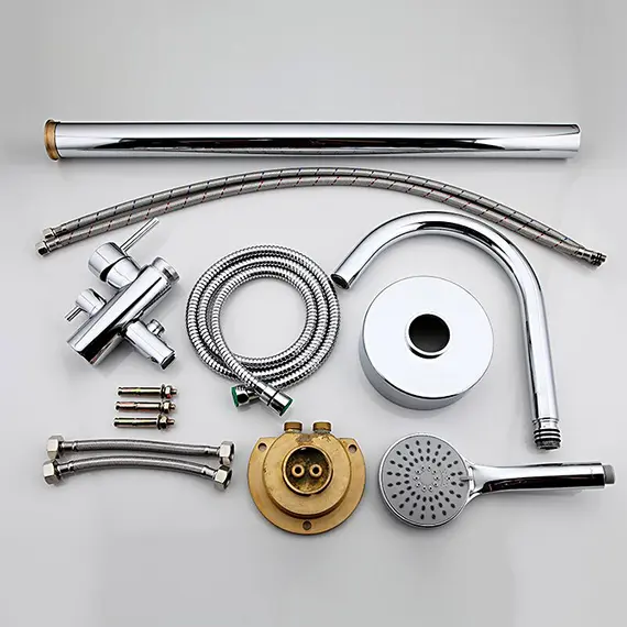 Напольный смеситель для ванны с душем Gappo G3098, изображение 9