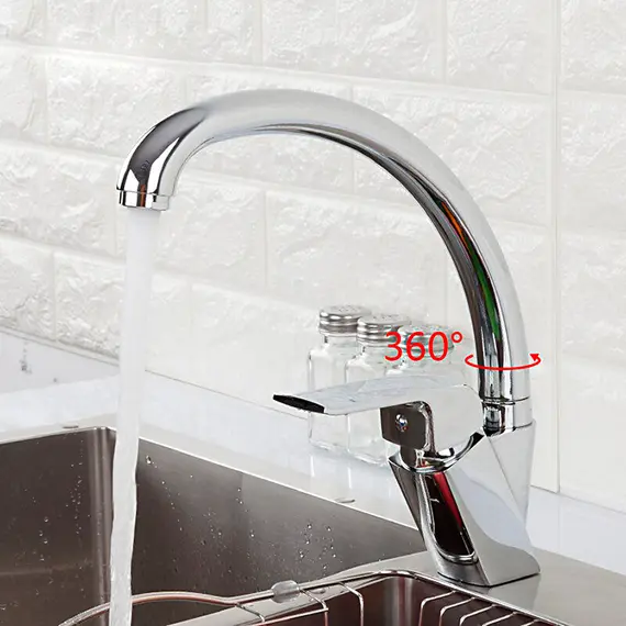 Высокий однорычажный смеситель для кухни на мойку Gappo G4150-8, изображение 2