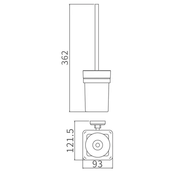 Подвесной ершик для унитаза Gappo G3810, изображение 8