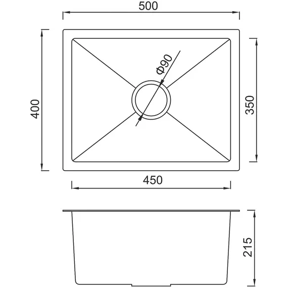 Мойка для кухни с коландером из нержавеющей стали Gappo GS5040, изображение 6