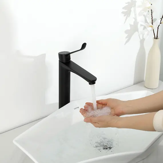 Высокий смеситель для накладной раковины в ванну Gappo G1021-26, изображение 11