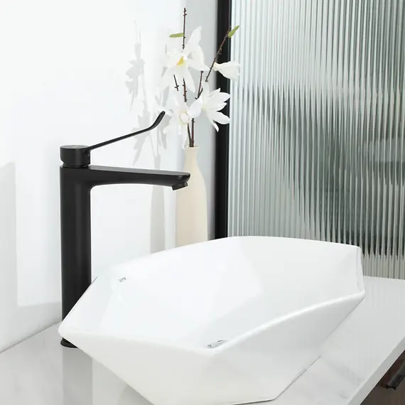 Высокий смеситель для накладной раковины в ванну Gappo G1021-26, изображение 3