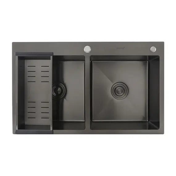 Мойка для кухни с коландером из нержавеющей стали Gappo GS8350-6, изображение 6