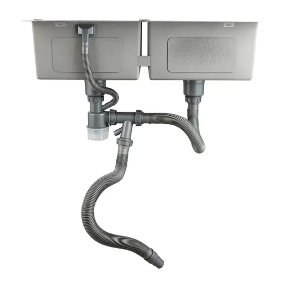 Мойка для кухни с коландером из нержавеющей стали Gappo GS8350-6, изображение 4