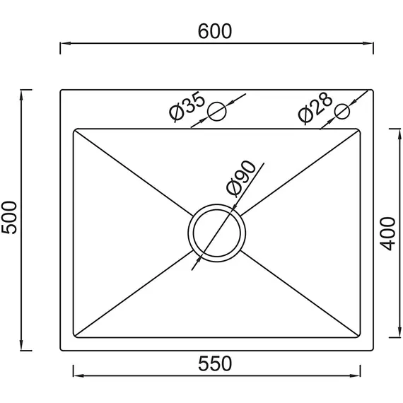 Мойка для кухни с коландером из нержавеющей стали Gappo GS6050, изображение 6