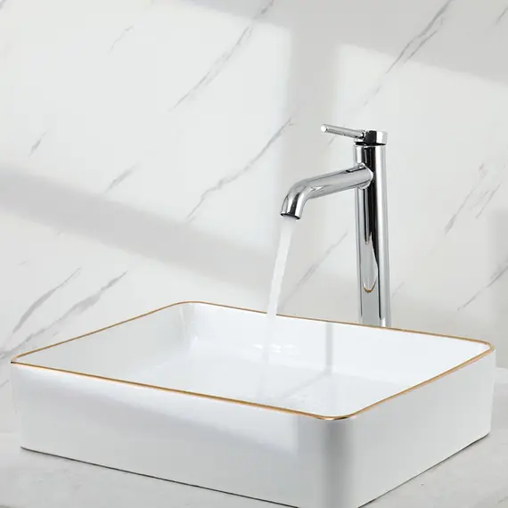 Высокий смеситель для накладной раковины в ванну Gappo G1006-2, изображение 5