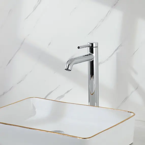 Высокий смеситель для накладной раковины в ванну Gappo G1006-2, изображение 13