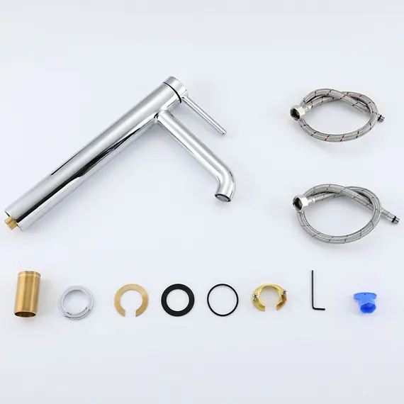 Высокий смеситель для накладной раковины в ванну Gappo G1006-2, изображение 3